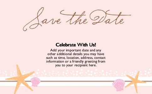 Beach Bride Oversized Save the Date  Postcards