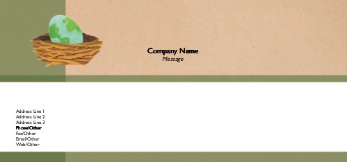 Protect the Earth Full Colour Compliment Slips