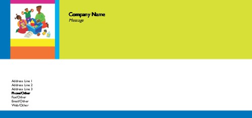 Recycling Family Full Colour Compliment Slips
