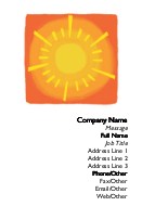 Shining Expression Full Colour Business Cards