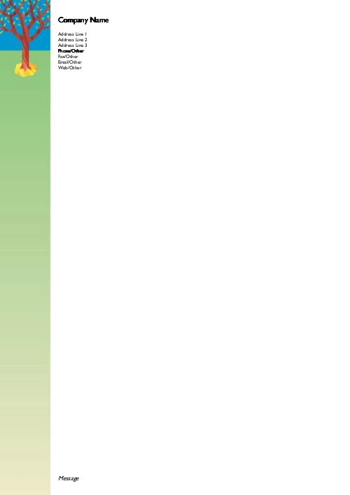 Budding Tree A4 Recycled Letterhead