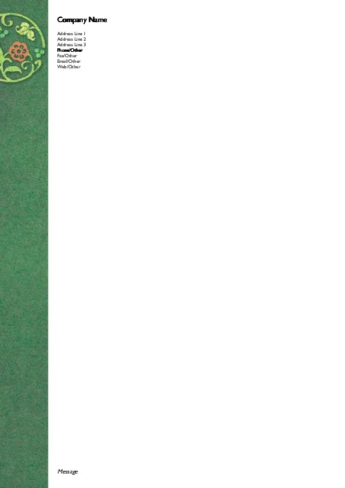 Organic Beauty A4 Recycled Letterhead