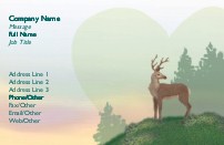 Protect the Wildlife Full Colour Magnetic Business Cards