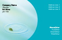 Tranquil Water Full Colour Magnetic Business Cards