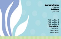 Flowing Shapes Full Colour Magnetic Business Cards