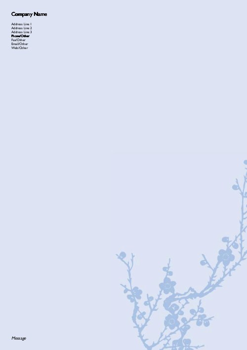 Gently Twining A4 Letterhead