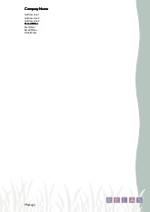 Grassy Field A4 Recycled Letterhead