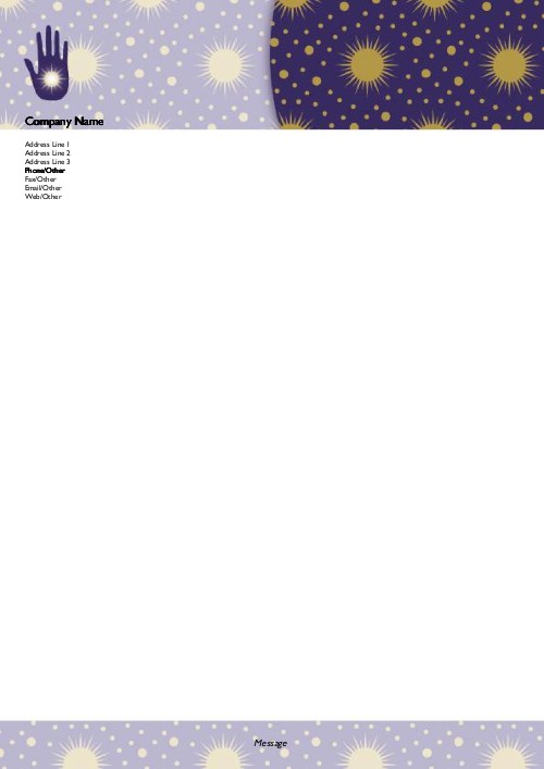 Mystifying Hands A4 Letterhead
