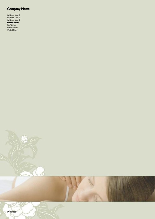 Peacefully Resting A4 Letterhead