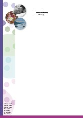 Relaxing Circles A4 Letterhead