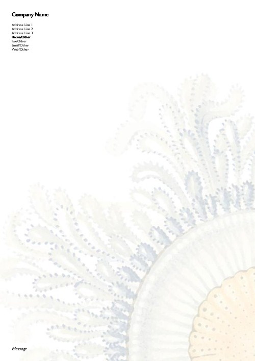 Restful Curves A4 Letterhead
