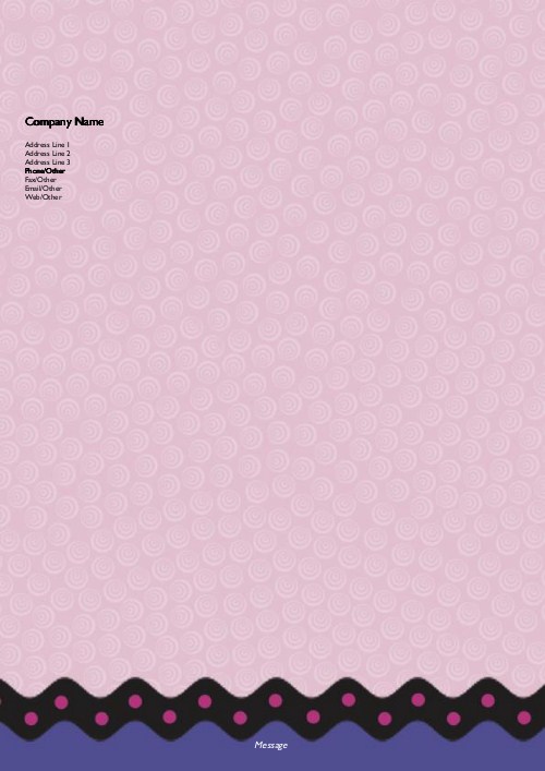 Swirls a Plenty A4 Recycled Letterhead