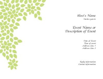 Leaves of Love Hen Night Invitations