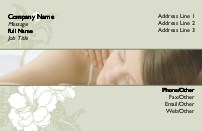 Peacefully Resting Full Colour Business Cards
