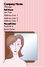 Stylised Woman Full Colour Business Cards