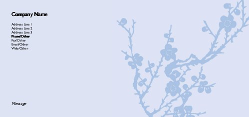 Gently Twining Full Colour Compliment Slips