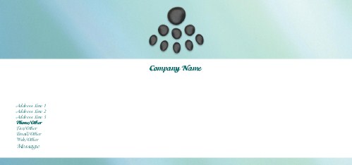 Hot Stone Therapy Full Colour Compliment Slips