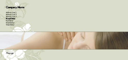 Peacefully Resting Full Colour Compliment Slips