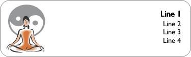 Soothing Meditation Return Address Labels