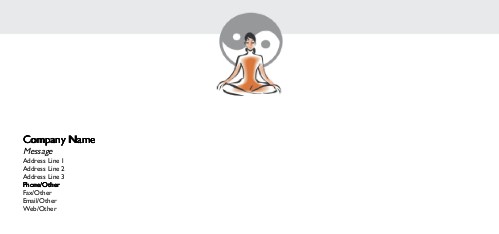 Soothing Meditation Full Colour Compliment Slips