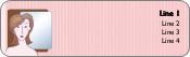 Stylised Woman Return Address Labels