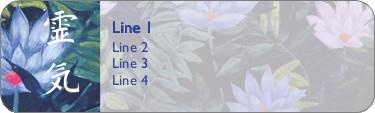 Tranquil Flowers Return Address Labels