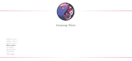 Yin Yang Full Colour Compliment Slips