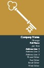 Antique Key Recycled Business Cards