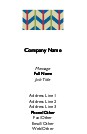 Arrow Pattern Recycled Business Cards