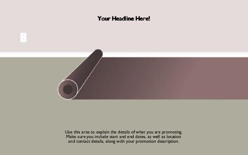 Carpet Roll-Out Full Colour Oversized Postcards