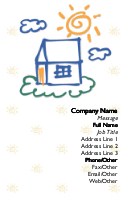 Home Sweet Home Recycled Business Cards