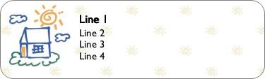 Home Sweet Home Return Address Labels