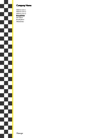 Ready, Check, Go! A4 Recycled Letterhead