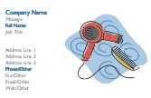 Retro Hair Full Colour Business Cards
