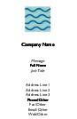 Block Waves Recycled Business Cards