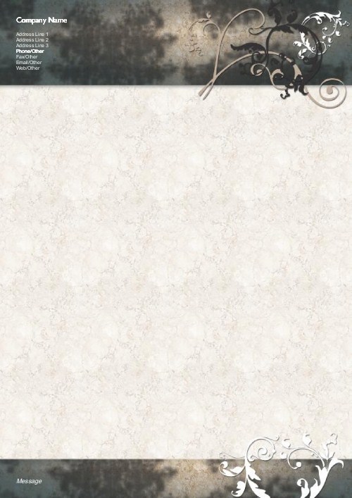 Dark Mystery A4 Recycled Letterhead