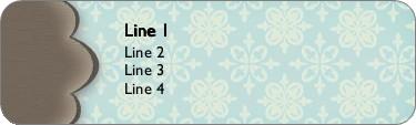 Dark and Trendy Return Address Labels