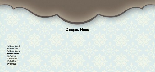 Dark and Trendy Full Colour Compliment Slips