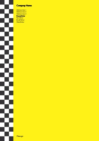 Taxi, Please! A4 Recycled Letterhead