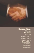 Business Handshake Full Colour Business Cards