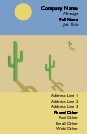 Cactus in Desert Full Colour Business Cards