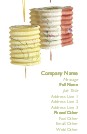 Chinese Lanterns Full Colour Business Cards