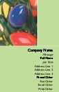 Christmas Bulbs Full Colour Business Cards