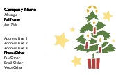 Christmas Stars Full Colour Business Cards