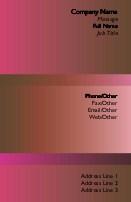 Cinnamon and Pink Full Colour Business Cards