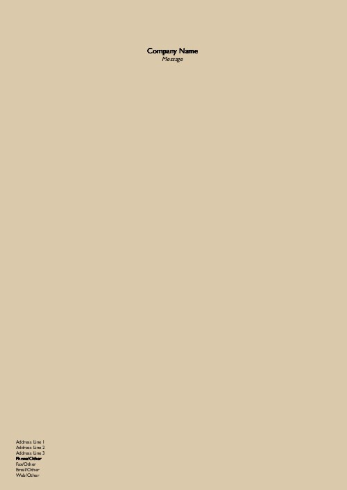 Light Chocolate A4 Recycled Letterhead