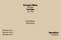 Light Chocolate Full Colour Magnetic Business Cards