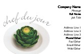 Chef du Jour Recycled Business Cards