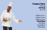 Chef with Bowl Recycled Business Cards