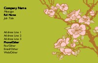 Cherry Blossoms Recycled Business Cards